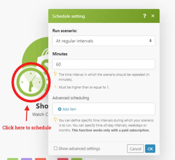 how-to-schedule-shopify-integromat