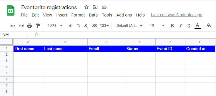 google-sheet-used-to-store-data