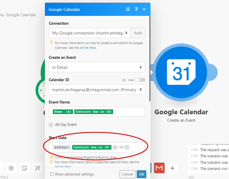contract-management-automation-google-calendar-screenshot